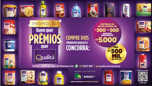 QUALITÁ DISTRIBUI R$ 500 MIL EM PRÊMIOS DURANTE PROMOÇÃO INÉDITA